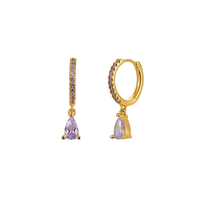 Oorbellen Nina paars