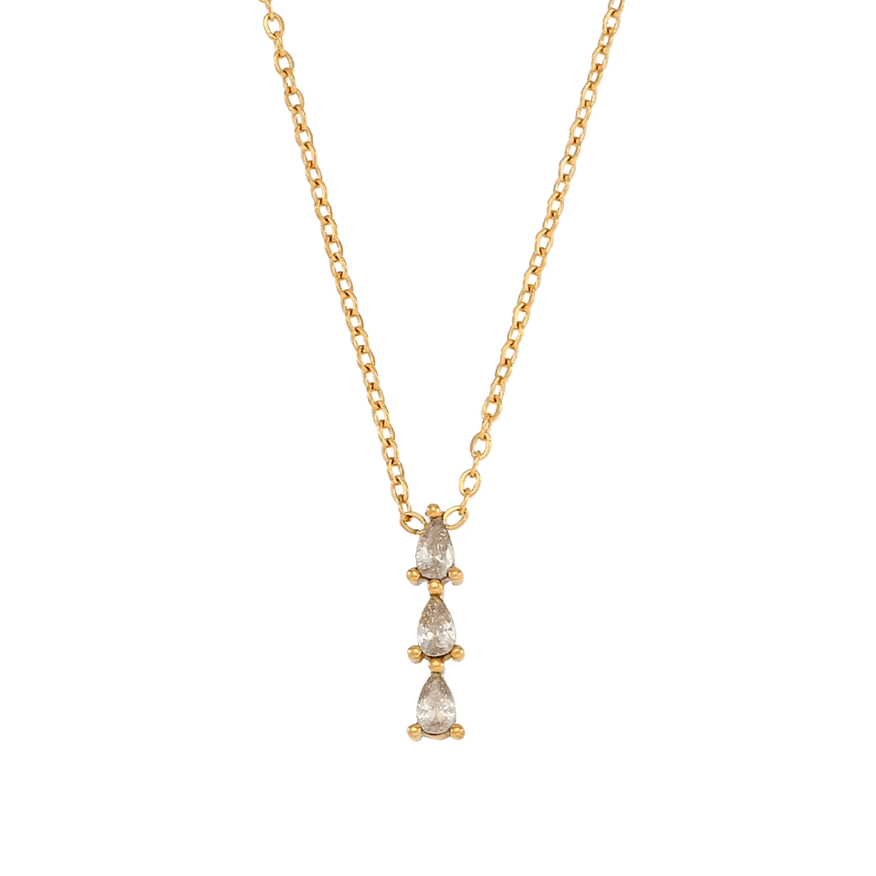 Ketting Triple Diamond wit