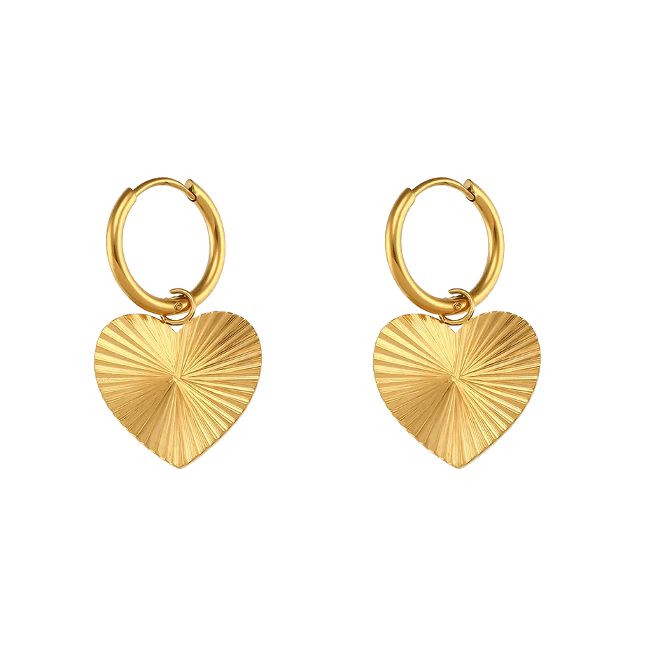 Oorbellen Golden Heart