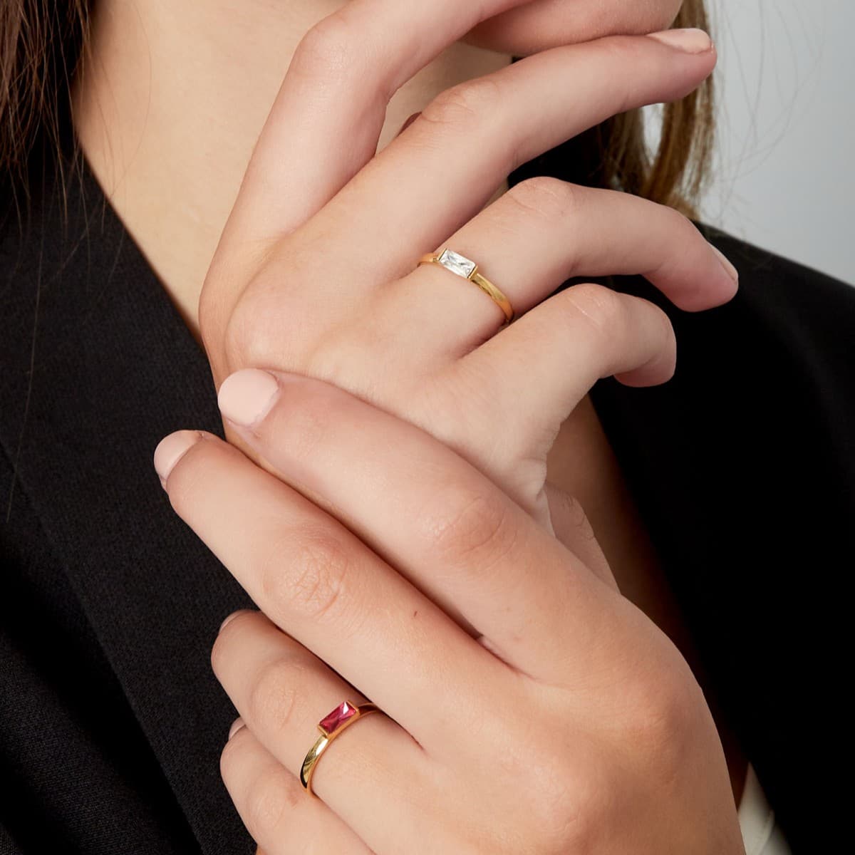 Ring Diana wit — alternatieve afbeelding