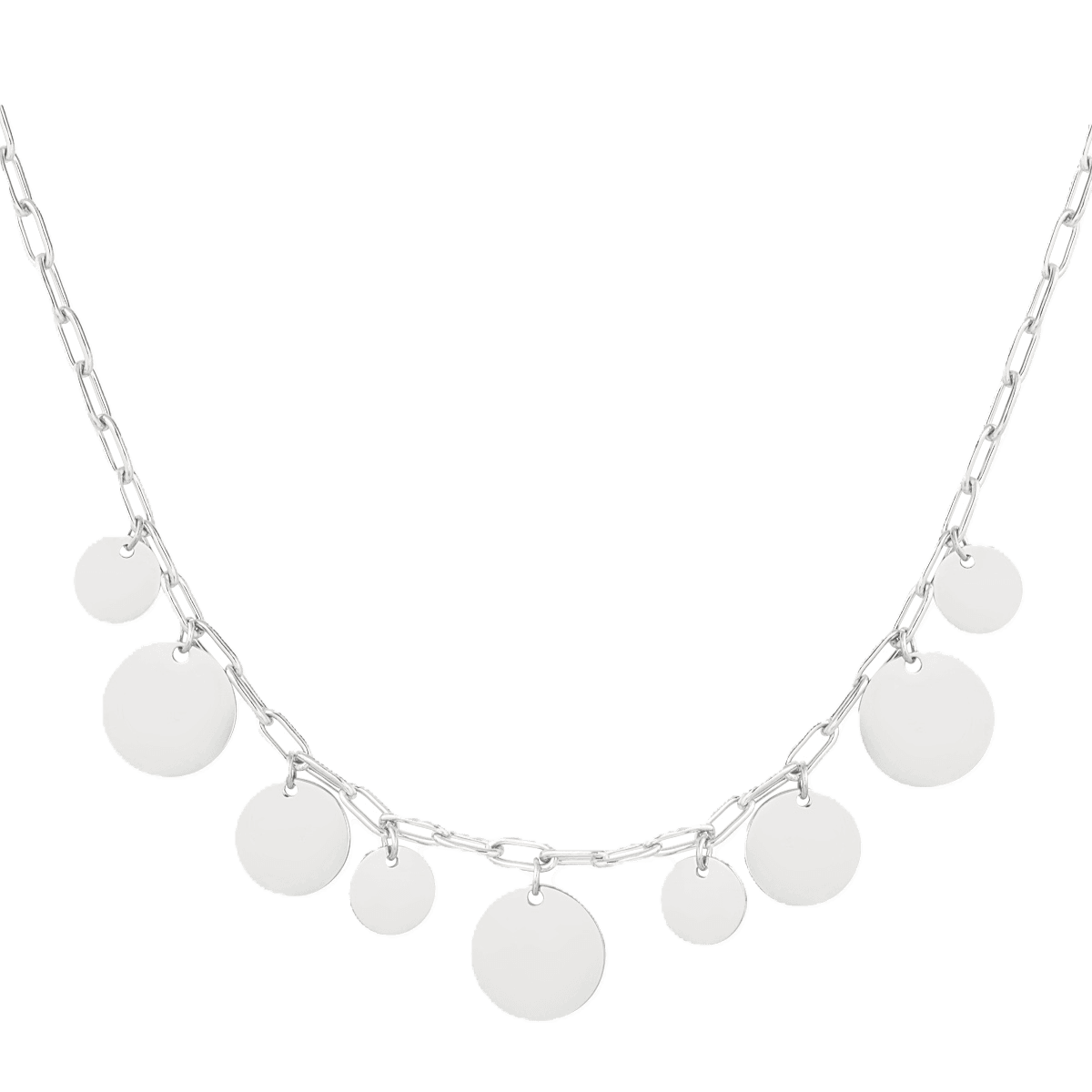 Ketting Chunky muntjes — alternatieve afbeelding