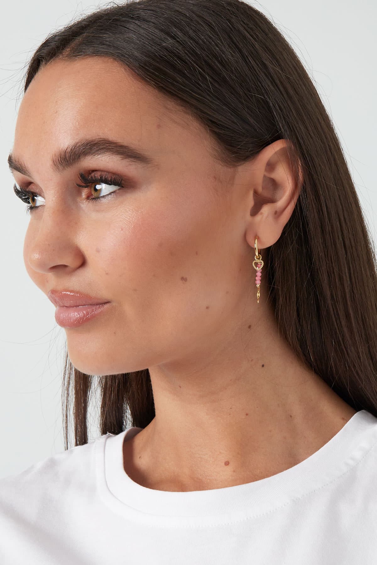 Oorbellen Kate roze 3