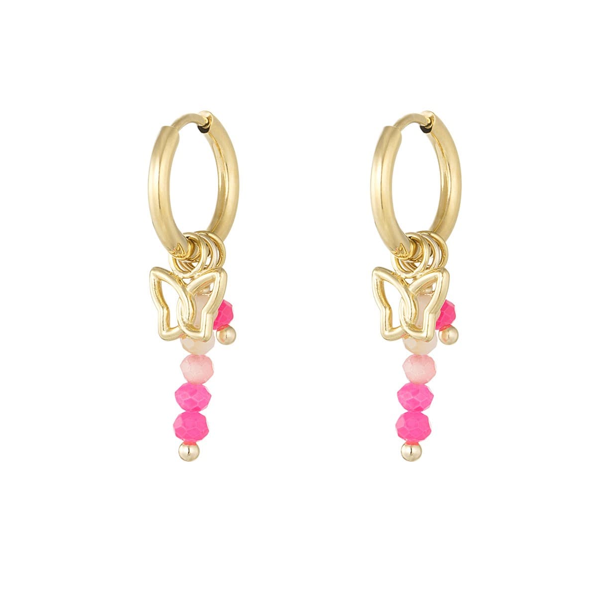 Oorbellen Zoë roze