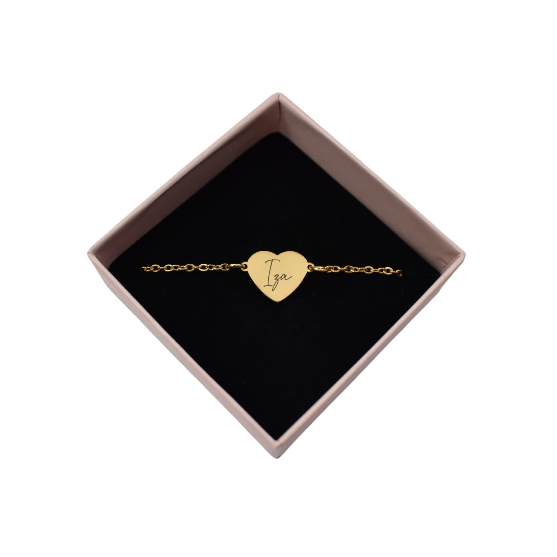 Graveerbare Armband Naam Hart 4