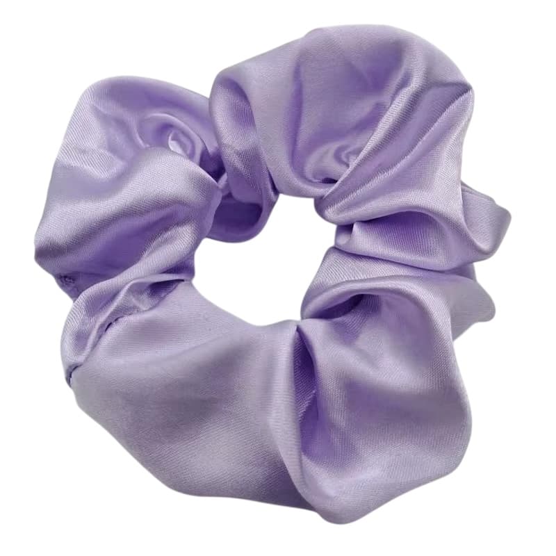 Satijnen Scrunchie licht paars