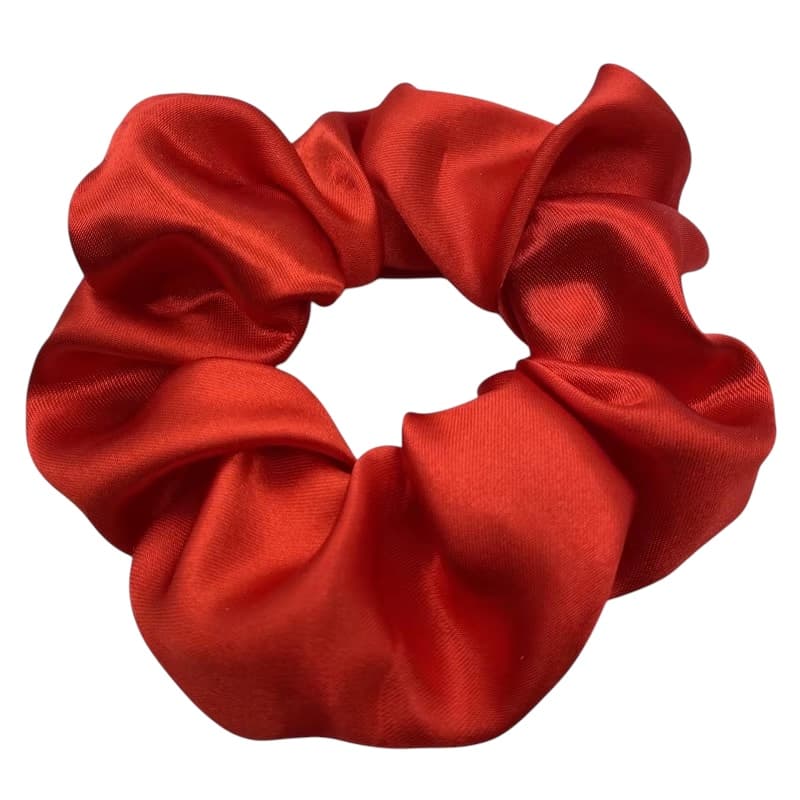 Satijnen Scrunchie rood