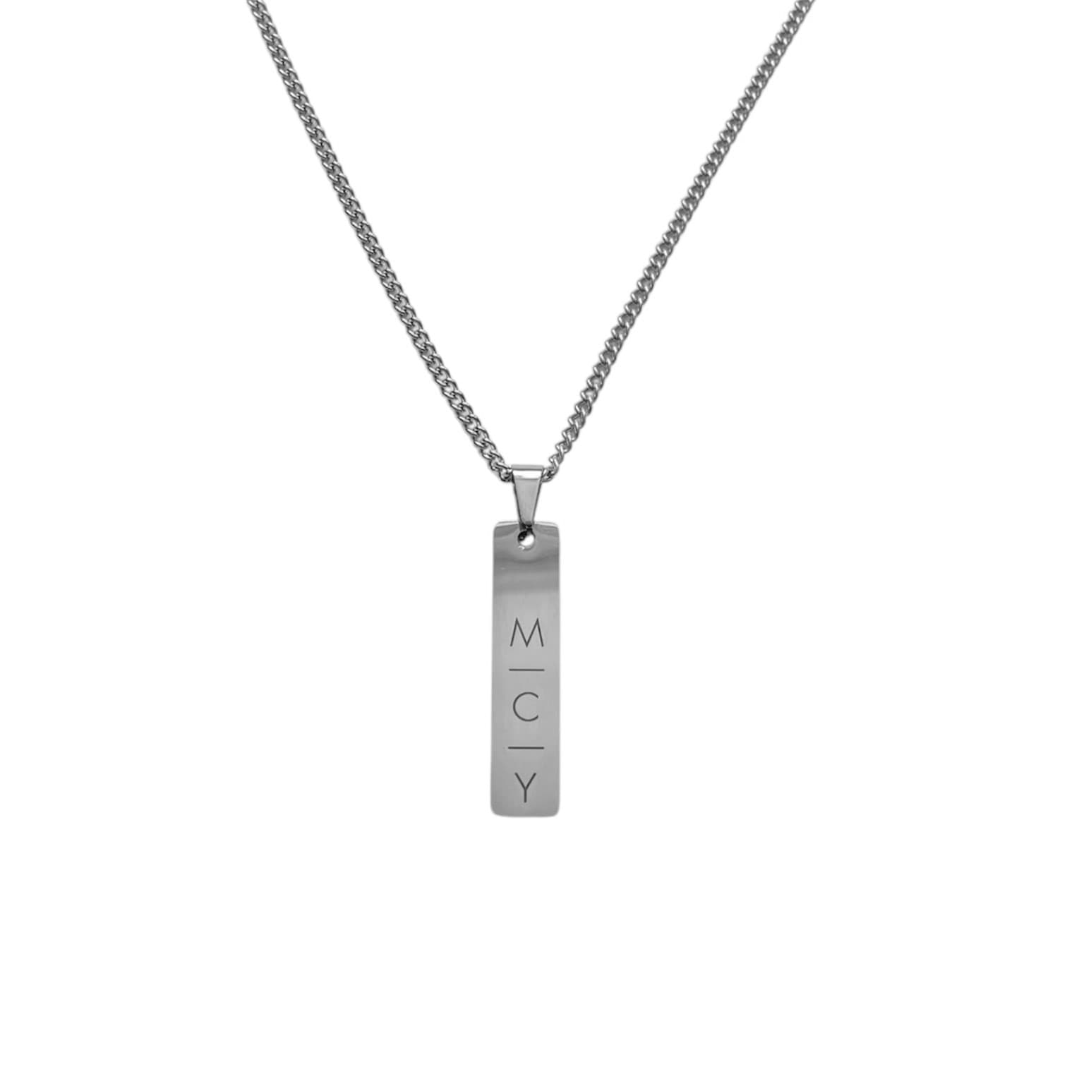 Heren Ketting met Initialen Bar