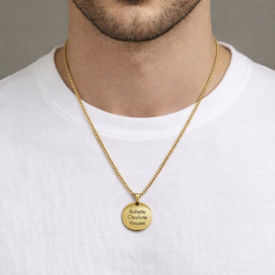 Heren Ketting met Naam — alternatieve afbeelding