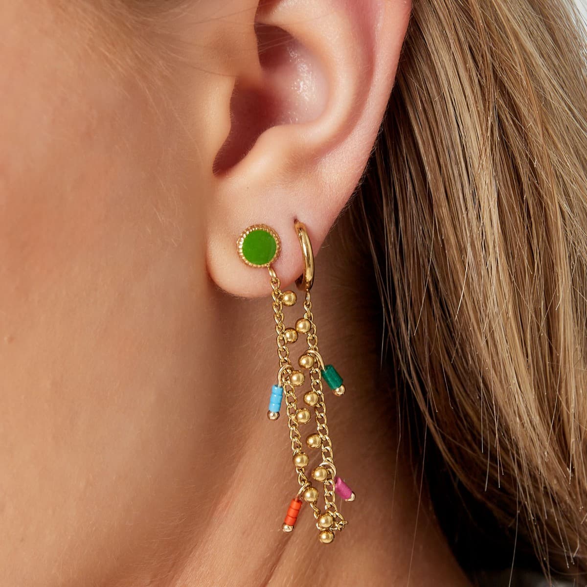 Dubbele Oorbel Kim — alternatieve afbeelding