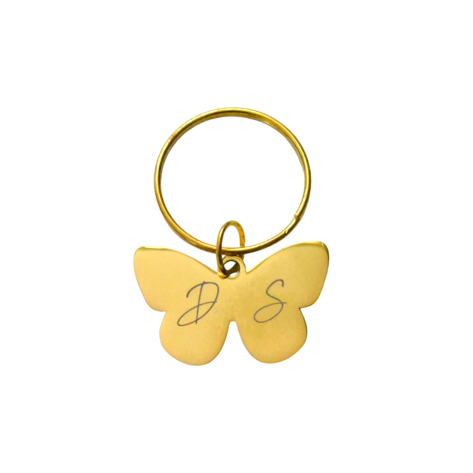Sleutelhanger Vlinder met Initialen