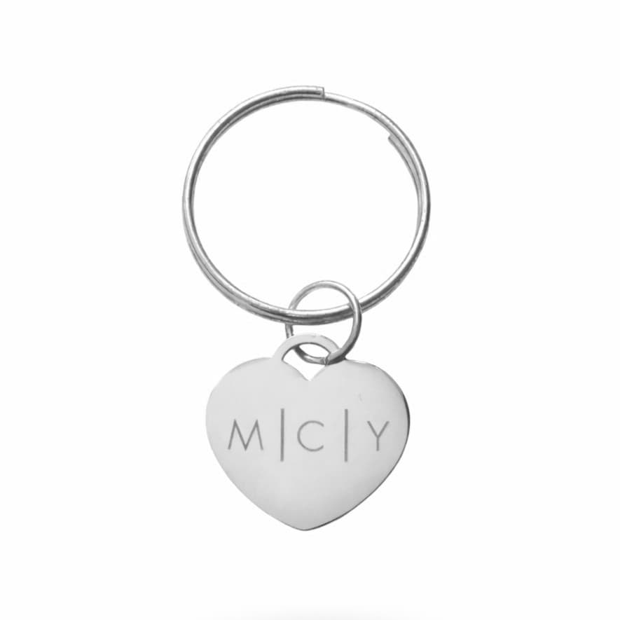 Sleutelhanger Initialen Hart