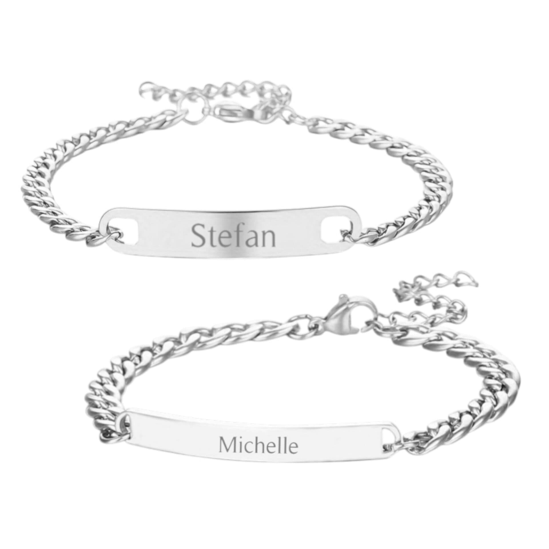 Koppel armbanden met Naam 3