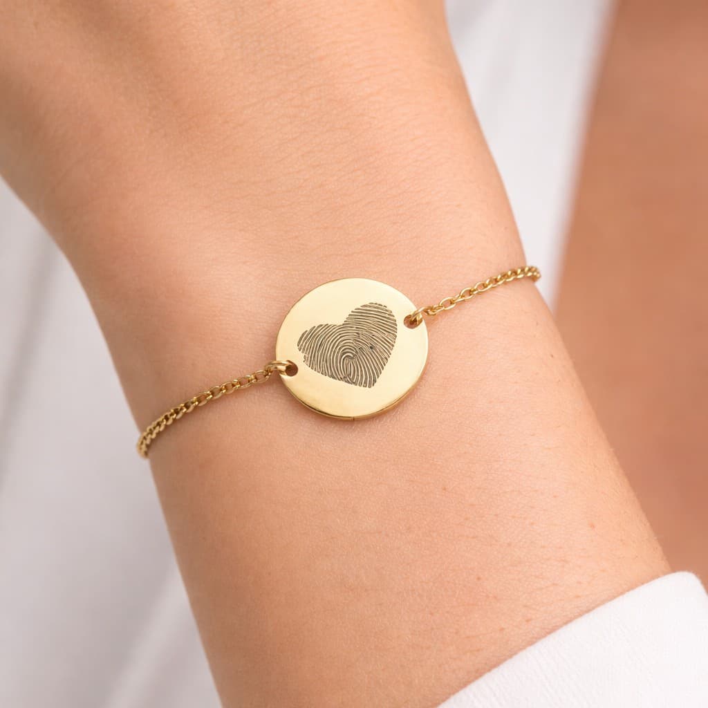 Armband Vingerafdruk Hart — alternatieve afbeelding