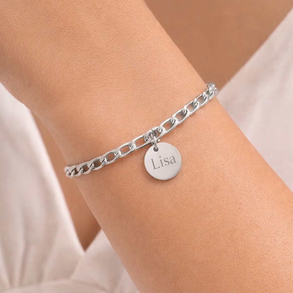 Schakelarmband met 1 Muntje 4