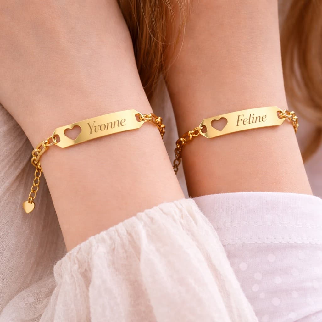 Moeder en Dochter Schakelarmband Set — alternatieve afbeelding