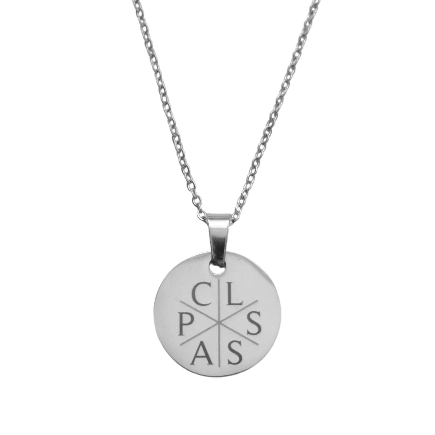 Munt Ketting met 6 Initialen