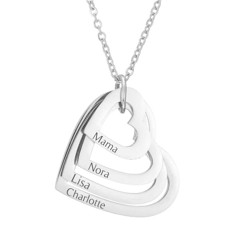 Ketting met 4 Hartjes