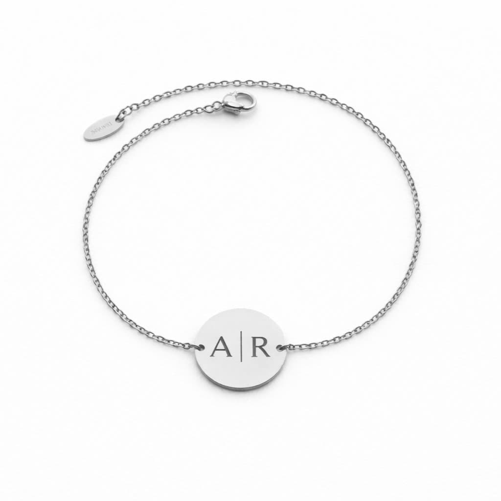 Munt Armband met 2 Initialen